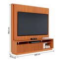 Ver imagem 4 de Home Estante Rack Jordão para Tv até 75 Polegadas com Led Freijo Freijo