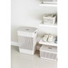 Cesto de Roupa Grid Bege 49 L com Tampa 38 x 28 x 55,2 cm - 6