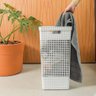 Cesto de Roupa Grid Bege 49 L com Tampa 38 x 28 x 55,2 cm - 4