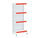 Ver imagem 1 de Gondola Ponta 142 Amapa Flex Branco 4 Bandejas Pe Vm - Amapá