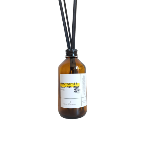 Difusor de Varetas Aromatizador de Ambiente Lemongrass e Limão Siciliano