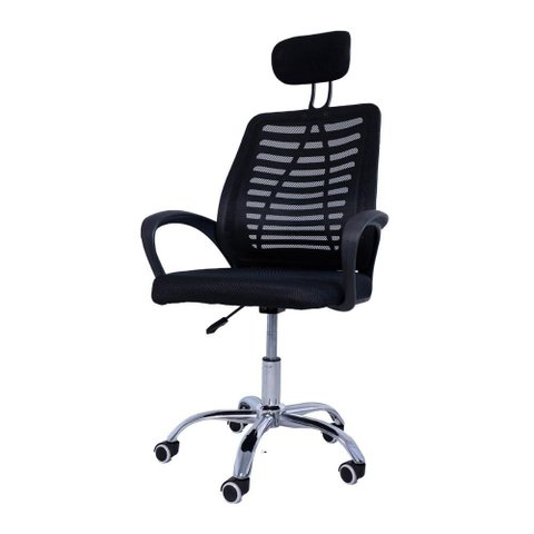 Cadeira de Escritório Office com Rodízios Viena Encosto Alto