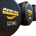 Ver imagem 3 de Kit Dumbell Ahead Sports Borracha 10 Pares de 7.5Kg a 30kg
