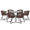 Ver imagem 1 de Mesa e 6 Cadeiras e Noronha Preto E9 Trama Original Marrom