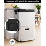 Takywep Lixeira Vertical Inox 53l com 2 Compartimentos Silenciosa - 6