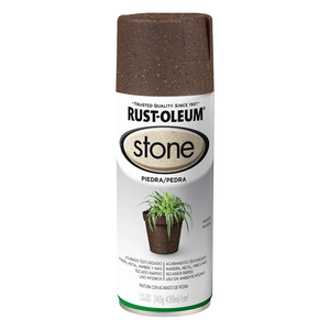 Tinta Spray Efeito Pedra Stone Cor Marrom Rust Oleum