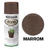 Tinta Spray Efeito Pedra Stone Cor Marrom Rust Oleum - 3