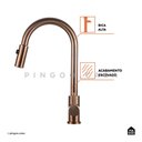 Ver imagem 3 de Torneira para Cozinha Gourmet Misturador Monocomando em Aço Inox 304 Escovado Muru Pingoo.casa -
