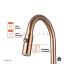 Ver imagem 4 de Torneira para Cozinha Gourmet Misturador Monocomando em Aço Inox 304 Escovado Muru Pingoo.casa -