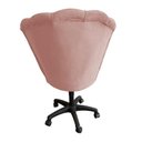 Ver imagem 3 de Cadeira Mocho para Estética Escritório Veludo Rosa - Lm Decor