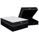 Ver imagem 1 de Conjunto Box Baú Casal: Colchão Espuma Orthoflex D45 Bari + Base Crc Suede Black (138x188)