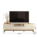 Ver imagem 2 de Rack Bancada Diadema para TV até 75 Polegadas 200cm MDP MDF Off White Loja Doce Lar