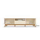 Ver imagem 4 de Rack Bancada Diadema para TV até 75 Polegadas 200cm MDP MDF Off White Loja Doce Lar