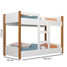 Beliche Flora Infantil com 2 Colchões 1,50 Cor Branco - 3