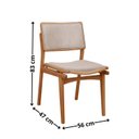 Ver imagem 2 de Conjunto com 2 Cadeiras em Madeira Eloá