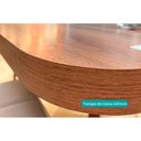 Ver imagem 2 de Mesa para Cozinha Átria 1593 Quadrada Aço C-tampo Madeirado 90x90cm Nogal-freijo Rose - Carraro