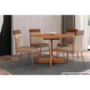 Ver imagem 7 de Mesa para Cozinha Átria 1593 Quadrada Aço C-tampo Madeirado 90x90cm Nogal-freijo Rose - Carraro