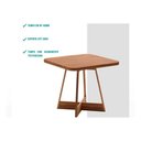 Ver imagem 4 de Mesa para Cozinha Átria 1593 Quadrada Aço C-tampo Madeirado 90x90cm Nogal-freijo Rose - Carraro