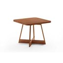 Ver imagem 1 de Mesa para Cozinha Átria 1593 Quadrada Aço C-tampo Madeirado 90x90cm Nogal-freijo Rose - Carraro