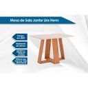 Ver imagem 6 de Conjunto: Mesa Sala Jantar Lins c/ Tampo Madeirado 120x80cm e 4 Cadeiras Milla Nature/Off White -