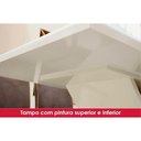 Ver imagem 7 de Conjunto: Mesa Sala Jantar Lins c/ Tampo Madeirado 120x80cm e 4 Cadeiras Milla Nature/Off White -