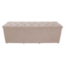 Ver imagem 1 de Calçadeira Baú Paris Casal 140 Cm Botão Strass Suede Porcelana do Lar Móveis