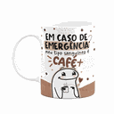 Ver imagem 1 de Caneca Divertida Flork - Tipo Sanguíneo, Café! Branca