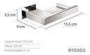 Ver imagem 3 de Saboneteira Inox - Kromus Rt0303