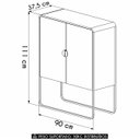 Ver imagem 4 de Balcão de Cozinha 90cm com 2 Portas Mario Nero/preto A10 - Mpozenato