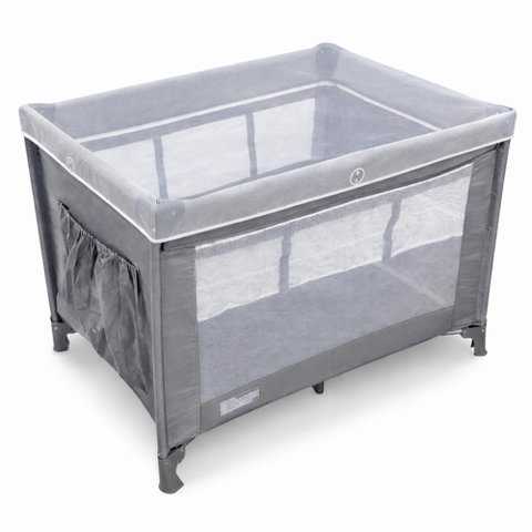 Berço Portátil Infantil Cercado Desmontável com Mosquiteiro - Azul