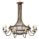 Ver imagem 1 de Lustre Grande Dourado com 12 Bocais para Sala de Jantar Grande