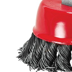 Escova de Aço Carbono Torcido Tipo Copo 75 mm com Rosca M14 kit 2 Unidades - 2