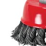 Escova de Aço Carbono Torcido Tipo Copo 75 mm com Rosca M14 kit 2 Unidades - 2