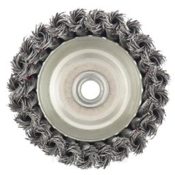 Escova de Aço Carbono Torcido Tipo Copo 75 mm com Rosca M14 kit 2 Unidades - 3