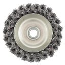 Ver imagem 3 de Escova de Aço Carbono Torcido Tipo Copo 75 mm com Rosca M14 kit 2 Unidades