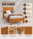 Ver imagem 2 de Cama Solteiro Versatil 100% MDF Cor Cedro