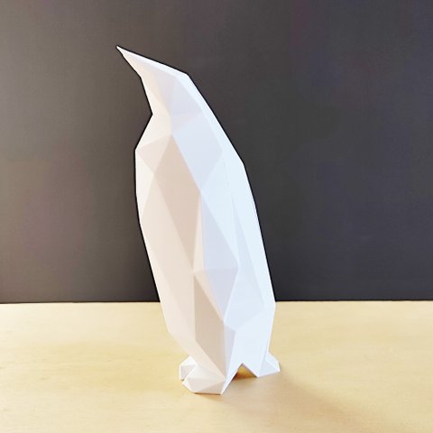 Pinguim Decorativo - 15 Cm De Altura - Toque 3D: Branco