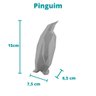 Pinguim Decorativo - 15 Cm De Altura - Toque 3D: Branco - 5