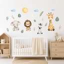 Ver imagem 4 de Adesivo de Parede Infantil Safari Aquarela Decoração de Quarto de Bebê e Brinquedoteca