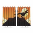 Ver imagem 1 de Cortina Infantil Estampada 2,60 X 1,50m Dinossauro Mod 01