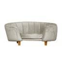 Ver imagem 1 de Poltrona Cama Caminha Pet Laddi Veludo Bege Dvinn