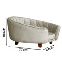 Ver imagem 3 de Poltrona Cama Caminha Pet Laddi Veludo Bege Dvinn