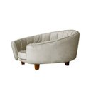 Ver imagem 5 de Poltrona Cama Caminha Pet Laddi Veludo Bege Dvinn