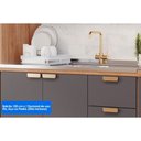 Ver imagem 4 de Balcão Cozinha Elena 2 Ptas 3GAVS s/Tampo 120cm Cin/Off MGM
