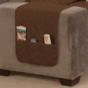 Ver imagem 5 de Protetor de Sofá Padrão 2 Lugares Manu 100% Poliéster:tabacocáqui