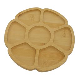 Kit 3 Petisqueiras Flor Bambu 25cm Class Home - 2