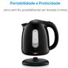 Chaleira Elétrica com Visor 1,7l Elgin Preto 127 V - 6
