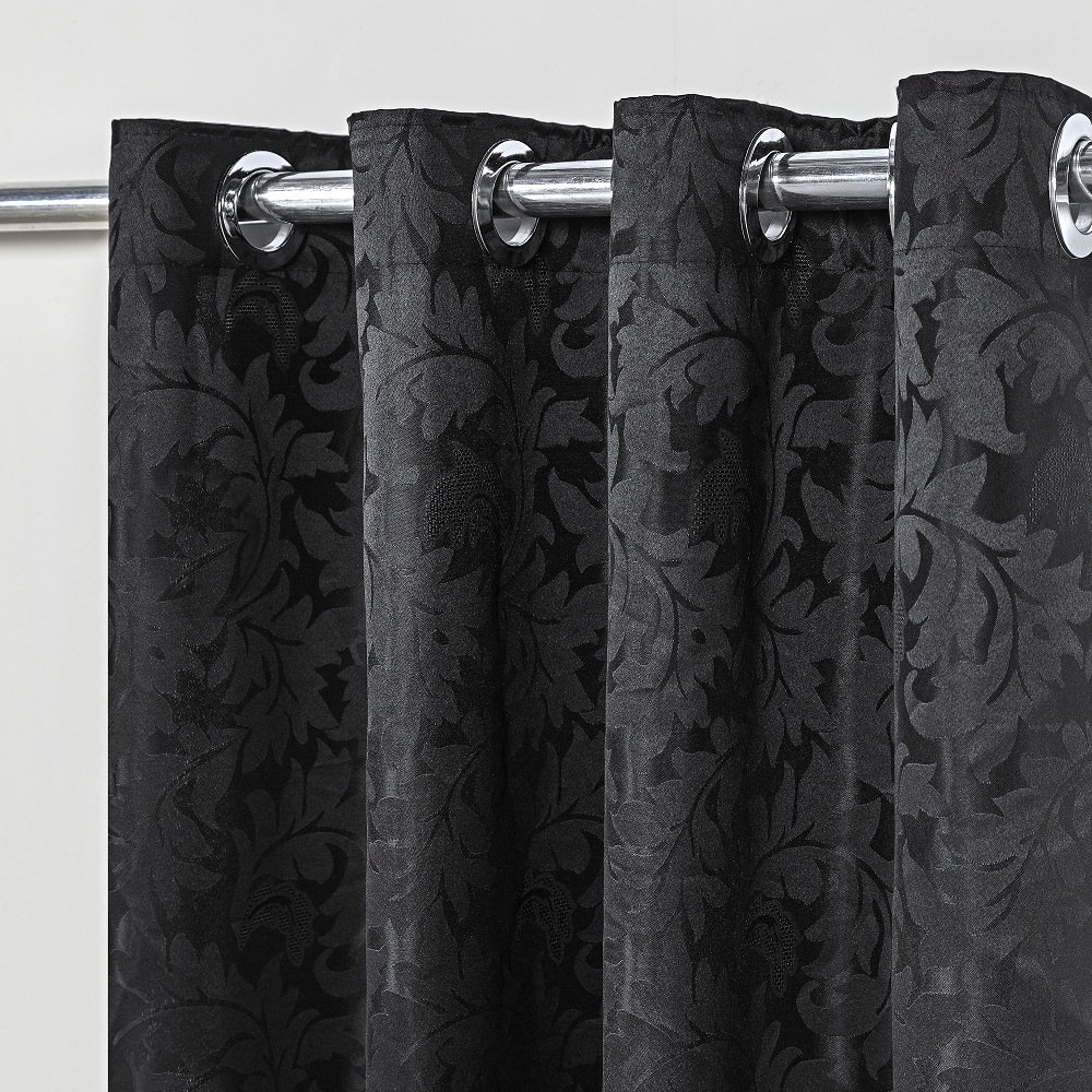 Cortina Jacquard Royal 2,80 M X 2,30 M - Preto