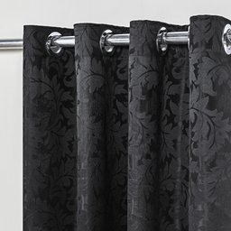 Cortina Jacquard Royal 2,80 M X 2,30 M - Preto - 1
