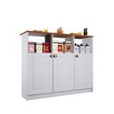 Ver imagem 5 de Mesa Bancada Balcão Ilha para Cozinha com 3 Portas e Nichos Divisor de Ambiente Veneza